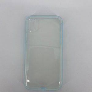 iPhone X Clear/ Blue Case